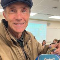 painted blue pumpkin picture